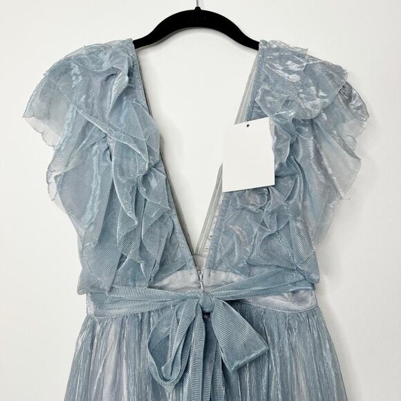 Alamour the Label Aurora Gown in Dusty Blue Size Medium - Picture 12 of 16